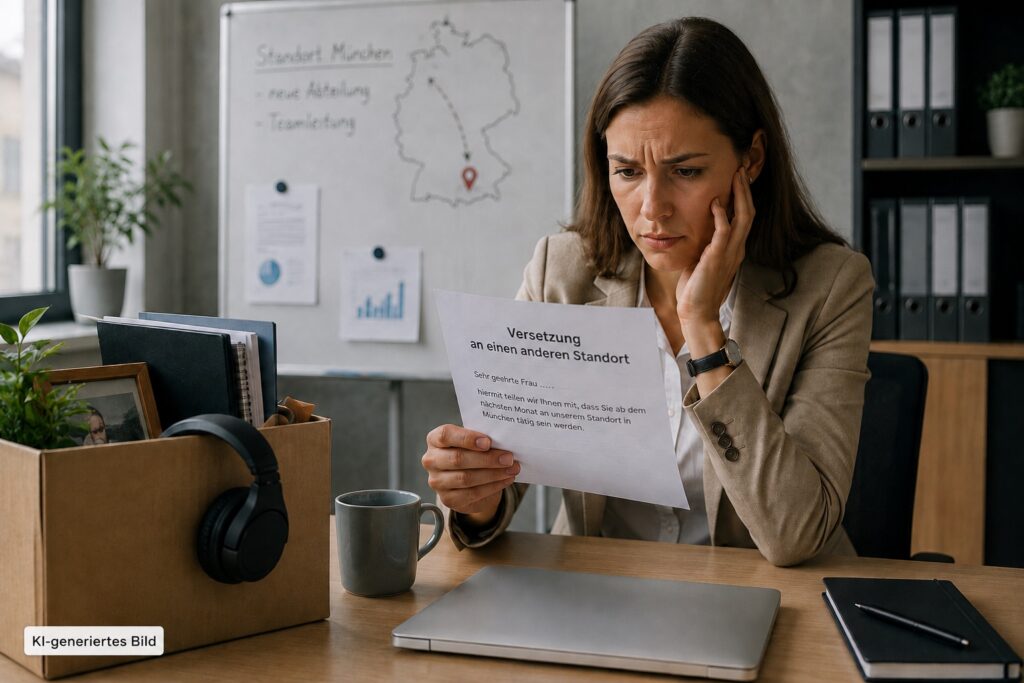 Versetzung am Arbeitsplatz
